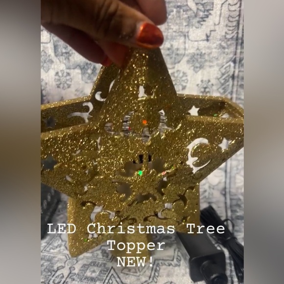 LED Projector Christmas Tree Topper NIB - Picture 4 of 8